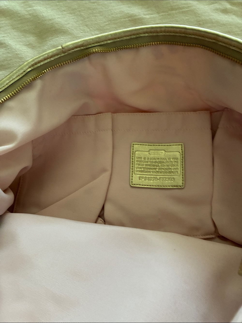 Coach Floral Graphic Tote in Off White, Pink & Magenta - Picture 8 of 9